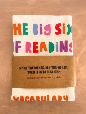 Literacy Lesson in a Tea Towel (set of 3)