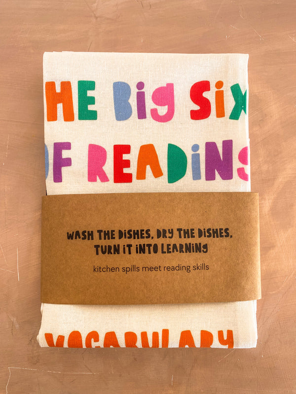 Literacy Lesson in a Tea Towel (set of 3)