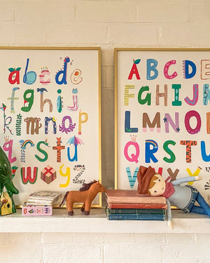 Lower Case Alphabest Print