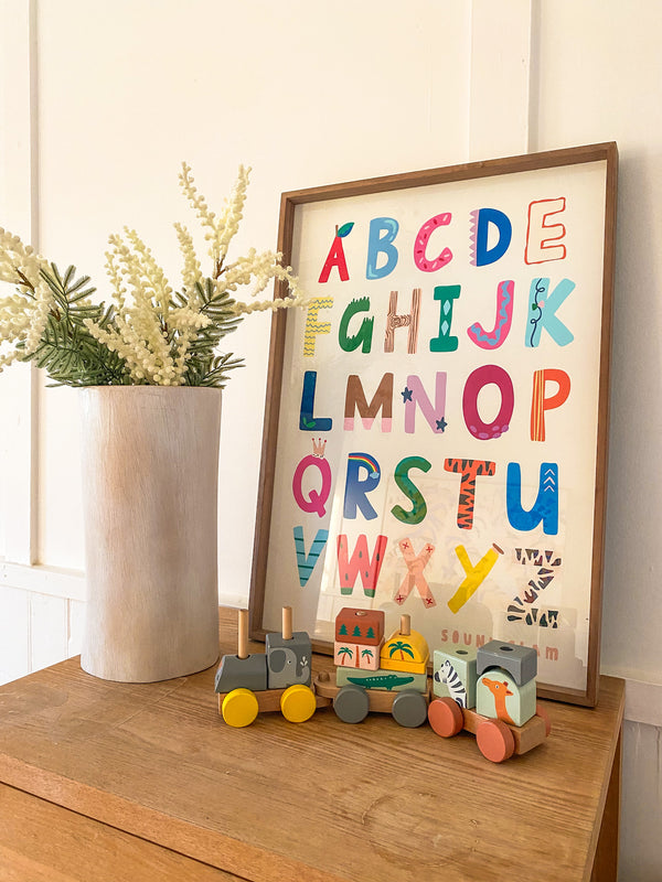 Capital Letters Alphabest Print