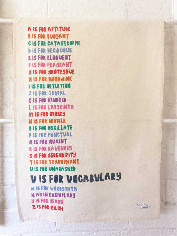 Literacy Lesson in a Tea Towel (set of 3)